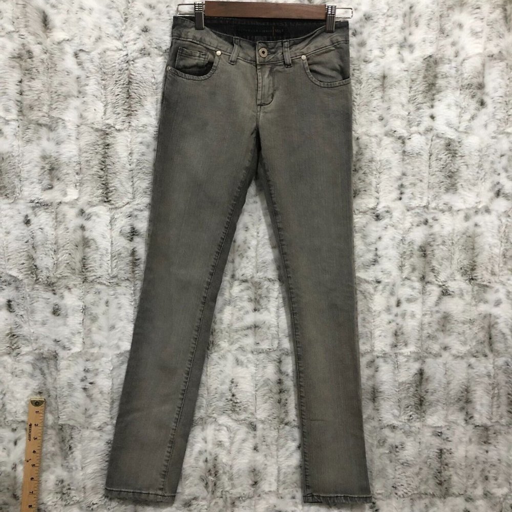 Vitamina Black Acid Washed  Straight leg Jeans Stretch Size 4